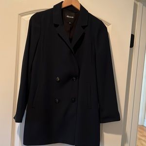 Madewell Black Double-Breasted Blazer